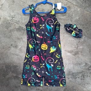 New with tags child medium girls dance gymnastics tumbling leotard